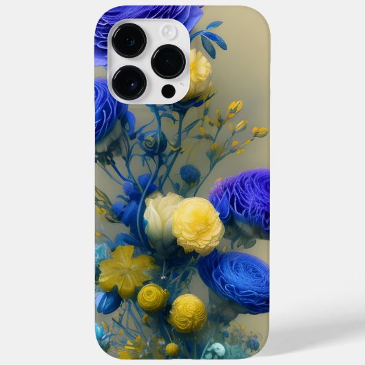 GEEL EN BLAUWE WATERVERF Case-Mate iPhone CASE (Achterkant)