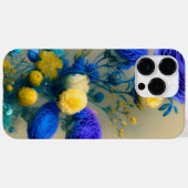 GEEL EN BLAUWE WATERVERF Case-Mate iPhone CASE (Achterkant (horizontaal))