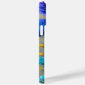 GEEL EN BLAUWE WATERVERF Case-Mate iPhone CASE (Achterkant / Rechts)