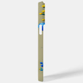 GEEL EN BLAUWE WATERVERF Case-Mate iPhone CASE (Achterkant / Rechts)