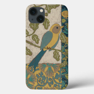 Geel en Blauwgroen blauw vogel op een Tak Case-Mate iPhone Case