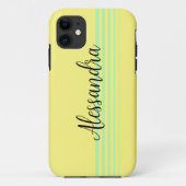 Geel en blauwgroen Case-Mate iPhone case (Achterkant)