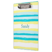 Geel en Blauwgroen gepersonaliseerde naam Klembord (Links)