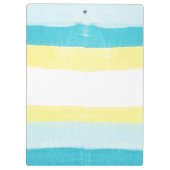 Geel en Blauwgroen gepersonaliseerde naam Klembord (Achterkant)