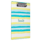 Geel en Blauwgroen gepersonaliseerde naam Klembord (Rechts)