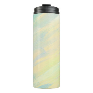 Geel en Blauwgroen plezier Thermosbeker