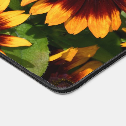 Geel en Brons Gekleurde Rudbeckias Bloemen Bureaumat (Hoek)