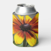 Geel en Bronze Rudbeckia Floral Koelbox Blikjeskoeler (Blikje Voorkant)