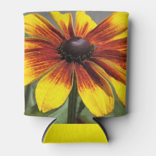 Geel en Bronze Rudbeckia Floral Koelbox Blikjeskoeler (Voorkant)