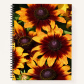 Geel en Bronze Rudbeckias Floral Notitieboek (Voorkant)