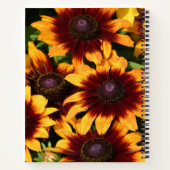 Geel en Bronze Rudbeckias Floral Notitieboek (Achterkant)