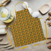 Geel en Bronze Rudbeckias Floral Pattern Schort