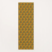 Geel en Bronze Rudbeckias Floral Pattern Yogamat (Voorkant)