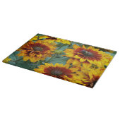 Geel en Bronze Rudbeckias Floral Snijplank (Hoek)