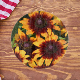 Geel en Bronze Rudbeckias Floral Snijplank