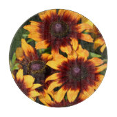 Geel en Bronze Rudbeckias Floral Snijplank (Voorkant)