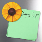 Geel en Bruin Bloemen Magneet