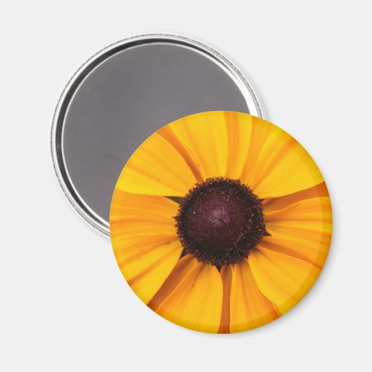 Geel en Bruin Bloemen Magneet (Voorkant / Achterkant)