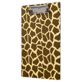 Geel en bruin Giraffe Dierenprint Klembord (Links)
