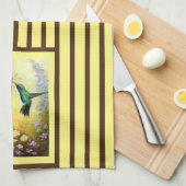 Geel en bruin koetskoeken theedoek (Quarter Fold)