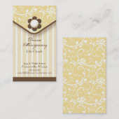 Geel en bruin Visitekaartje (Voorkant / Achterkant)