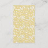 Geel en bruin Visitekaartje (Achterkant)