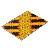 Geel en bruin vormen Abstract KunstNotitieboek Notitieboek (Linkerzijde)