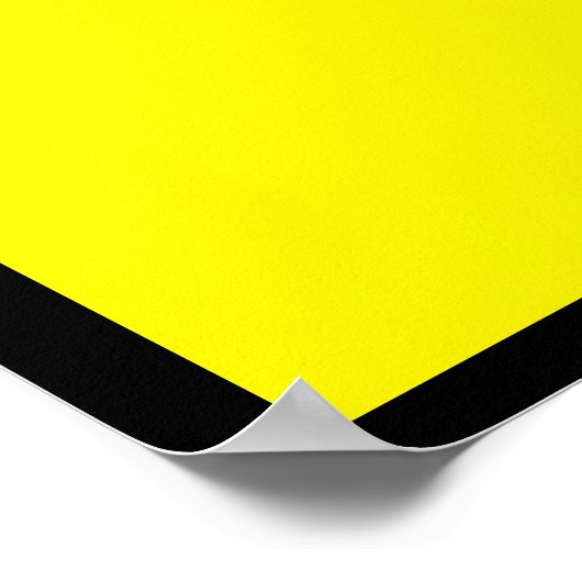 Geel en Cyaan X Bauhaus minimalistisch ontwerp Poster (Hoek)