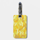 Geel en Gold Camo-ontwerp Bagagelabel (Achterkant verticaal)