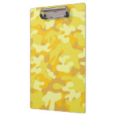 Geel en Gold Camo-ontwerp Klembord (Links)