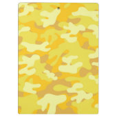 Geel en Gold Camo-ontwerp Klembord (Achterkant)
