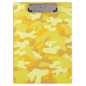 Geel en Gold Camo-ontwerp Klembord (Voorkant)