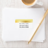 Geel en gouden randwerk etiket (Insitu)