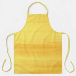 Geel en Gouden Waterverf Brushstrokes Schort