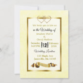 Geel en goudharten Weddenschappen Kaart (Voorkant)