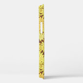 Geel en goudmaaltijd op chocolade bruin Case-Mate iPhone case (Achterkant / Rechts)