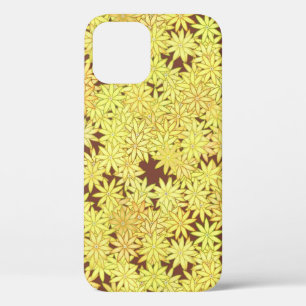 Geel en goudmaaltijd op chocolade bruin Case-Mate iPhone case