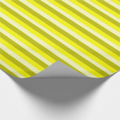 Geel en goudstrippapier cadeaupapier (Hoek)