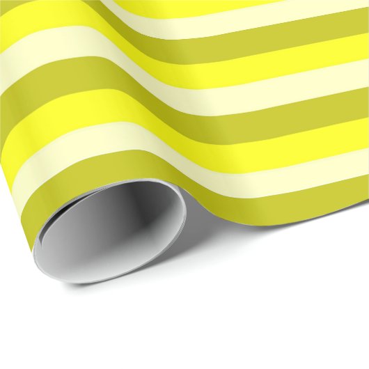 Geel en goudstrippapier cadeaupapier (Rol Hoek)