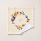 Geel en goudzonnebloemen Bleek Gele achtergrond Bad Handdoek (Wasdoekje)