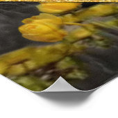 Geel en grijs 2021 kleur 'Wedding' Sunset décor Poster (Hoek)