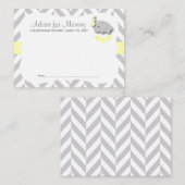 Geel en grijs Baby shower SM - Advies (Voorkant / Achterkant)