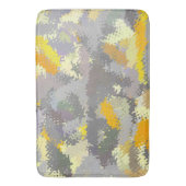 Geel en grijs badmat (Voorkant Verticaal)