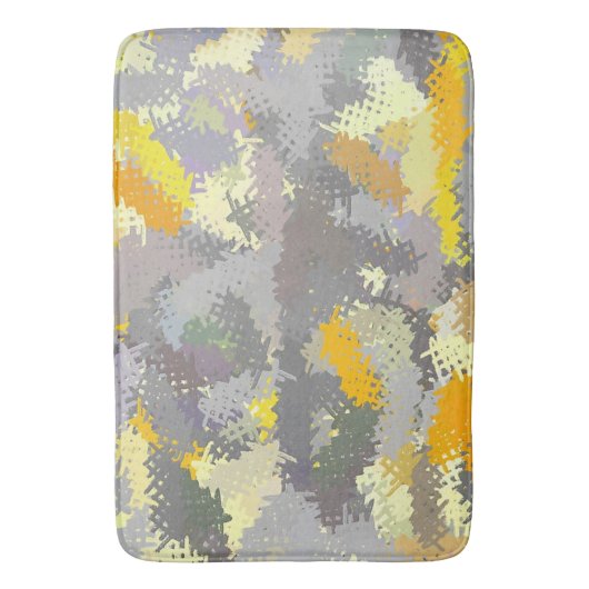 Geel en grijs badmat (Voorkant Verticaal)