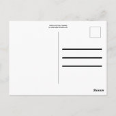 Geel en grijs briefkaart (Achterkant)