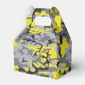 Geel en grijs Camouflage Jouw naam Personaliseren Bedankdoosjes (Achterkant)