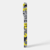 Geel en Grijs Camouflage, Militair, Leger iPhone Hoesje (Linkerkant)