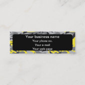 Geel en Grijs Camouflage, Militair, Leger Mini Visitekaartje (Voorkant)