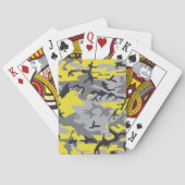 Geel en Grijs Camouflage, Militair, Leger Pokerkaarten (Achterkant)