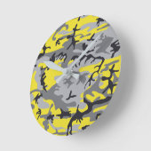 Geel en Grijs Camouflage, Militair, Leger Ronde Klok (Hoek)